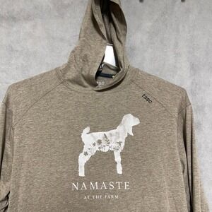 Tasc Hoodie Men S Beige Bamboo‎ Organic Cotton Performance Lightweight Pullover